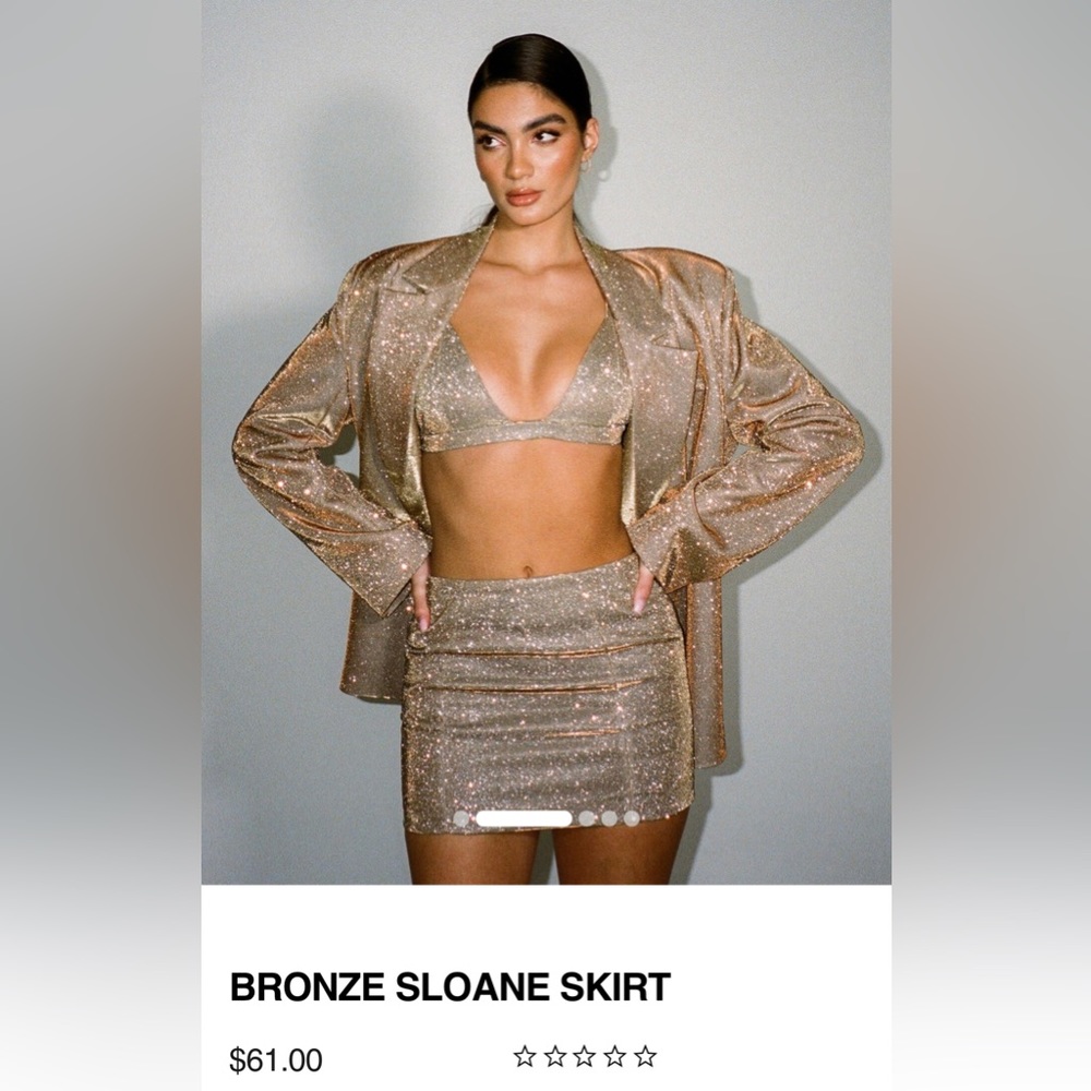 SLA The Label Bronze Sloan Skirt